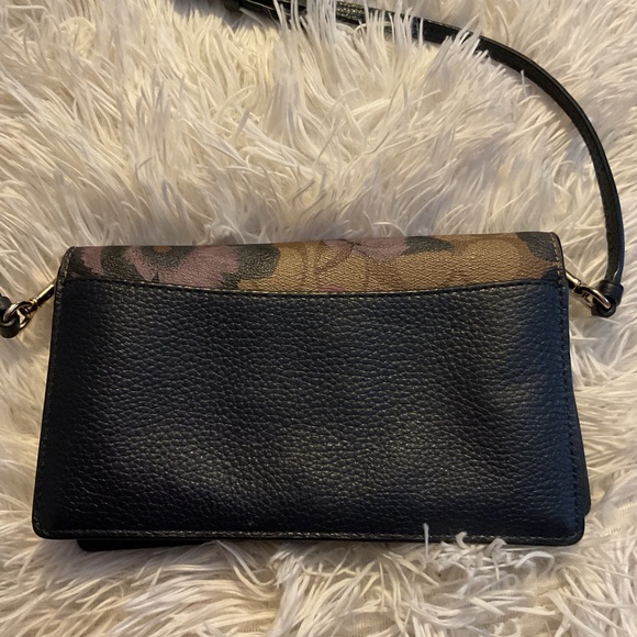 Coach Floral Crossbody Bag in Brown and Pink - Picture 4 of 6